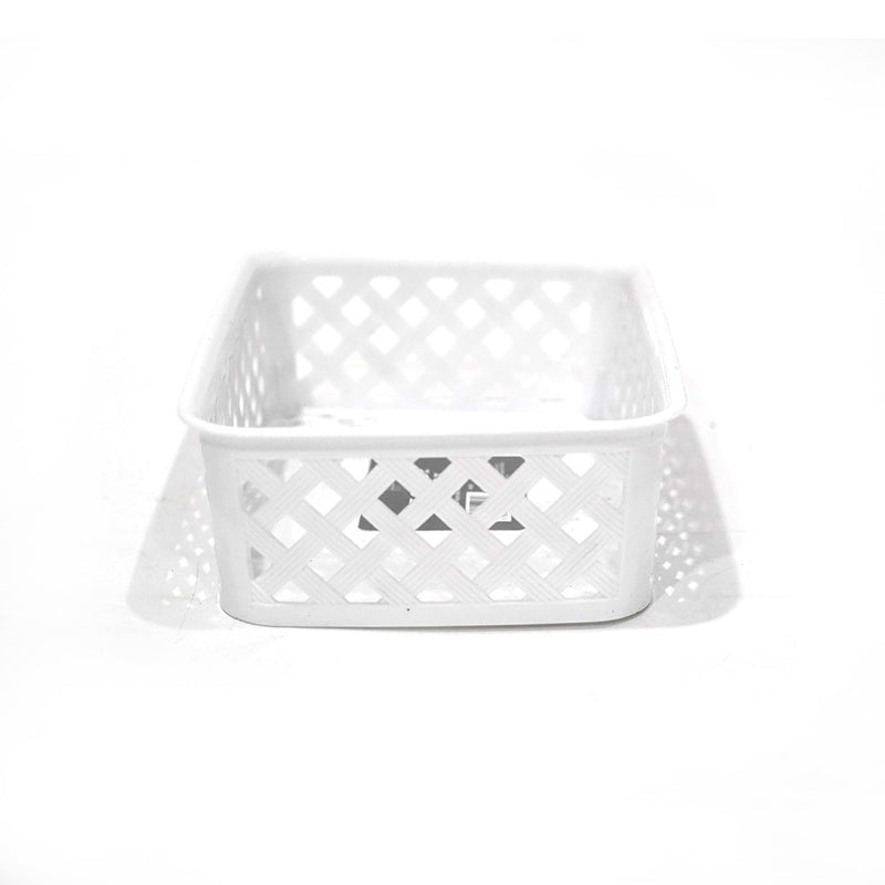 Multipurpose Mini Plastic Storage Basket 14x19.5x6cm