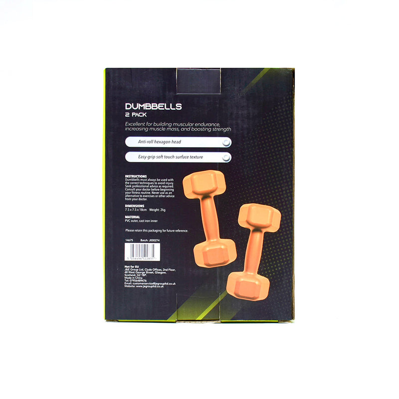 2KG Dumbbell Weights for Strength Training