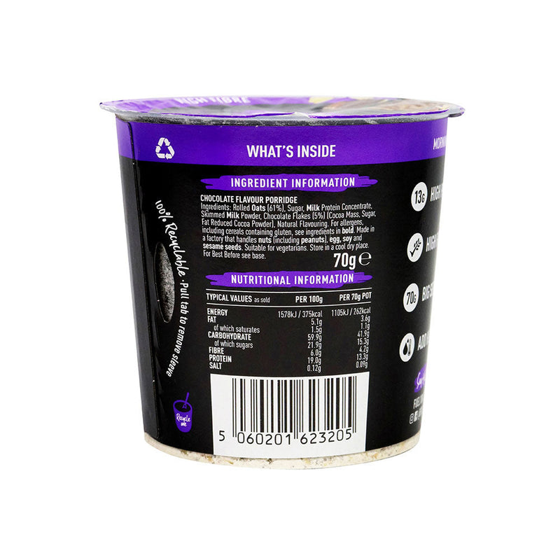 FUEL Chocolate Porridge Pot 70g