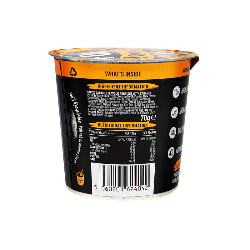 FUEL Salted Caramel Porridge Pots 70g x 4Pack