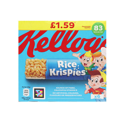 Kellogg's Rice Krispies Cereal Bars 6PK