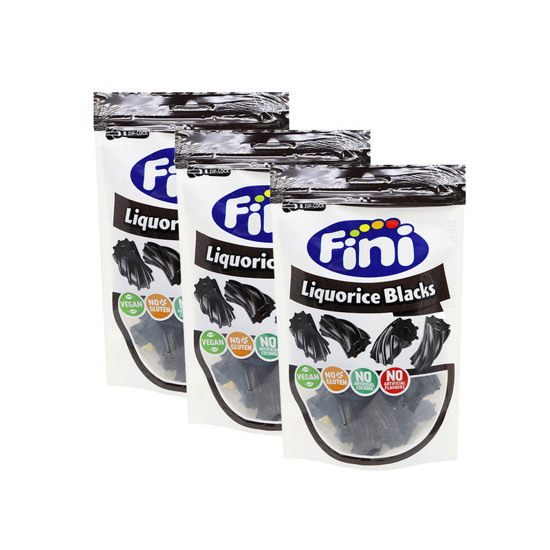 Fini Sweets Jelly Liquorice Blacks 150g