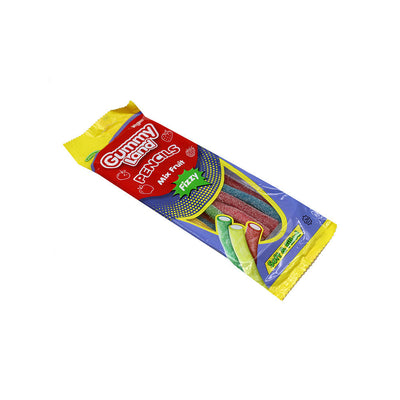 Gummy Land Pencils Mix Fruit Fizzy Sweets 150g x 3Pack