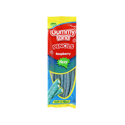 Gummy Land Raspberry Fizzy Pencils Jelly 150g