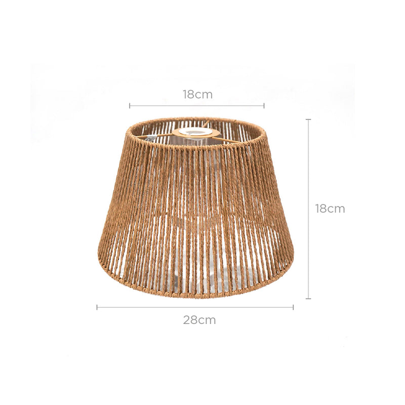 Lampshade with dimensions on a white background