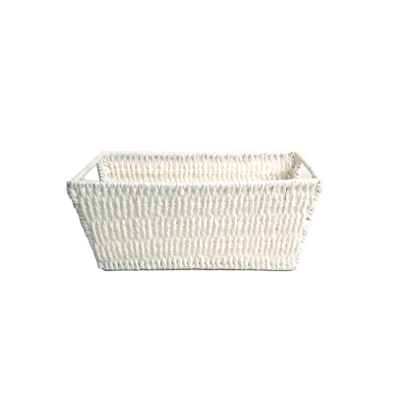 Paper rope basket-white