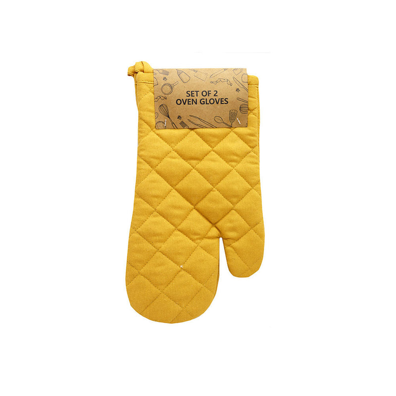 Set Of 2 Oven Gloves Assorted