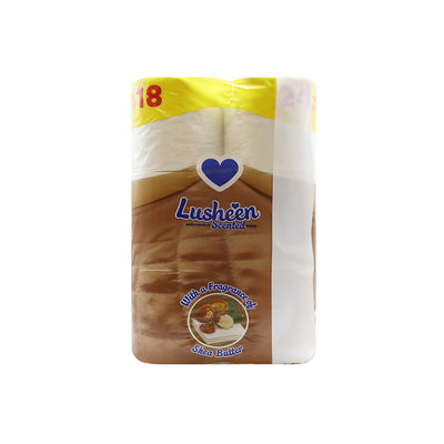 Lusheen Quilted 3 Ply Super Soft Toilet Roll Shea Butter 24PK