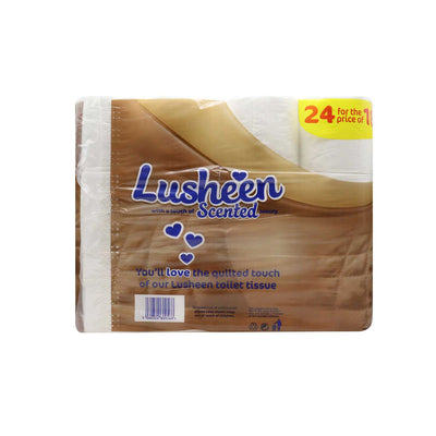 Lusheen Quilted 3 Ply Super Soft Toilet Roll Shea Butter 24PK