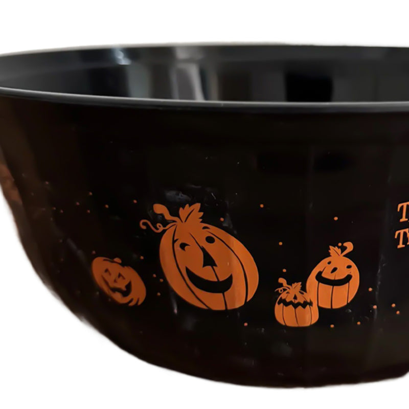 Halloween Plastic Trick or Treat Serving Bowl & Plate Set