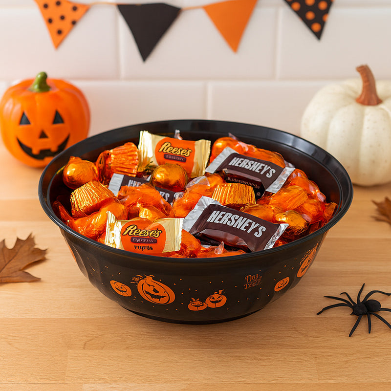Halloween Plastic Trick or Treat Serving Bowl