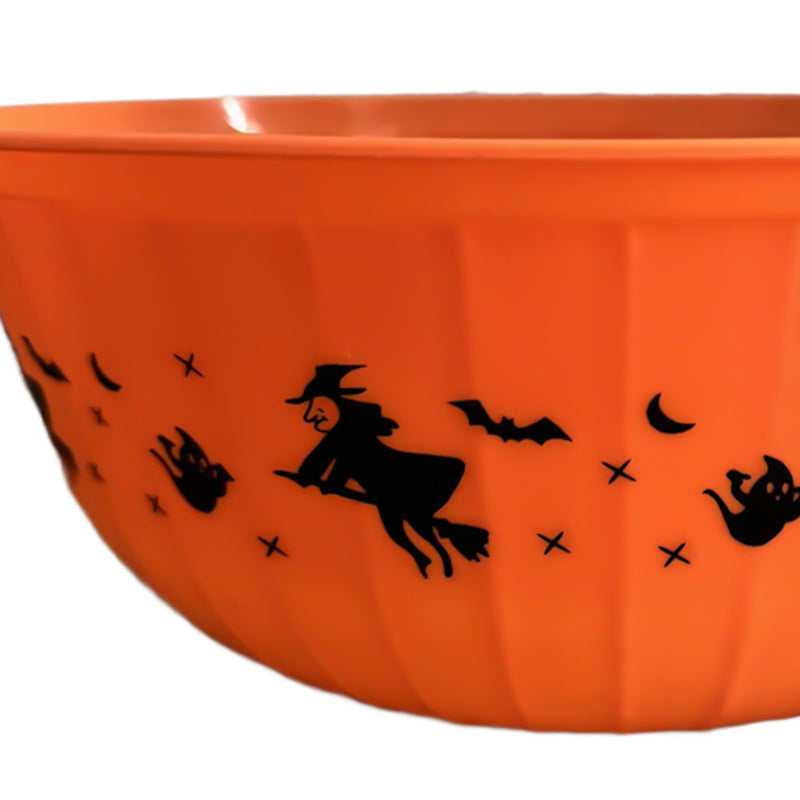 Halloween Plastic Trick or Treat Serving Bowl & Plate Set