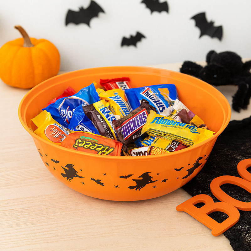 Halloween Plastic Trick or Treat Serving Bowl