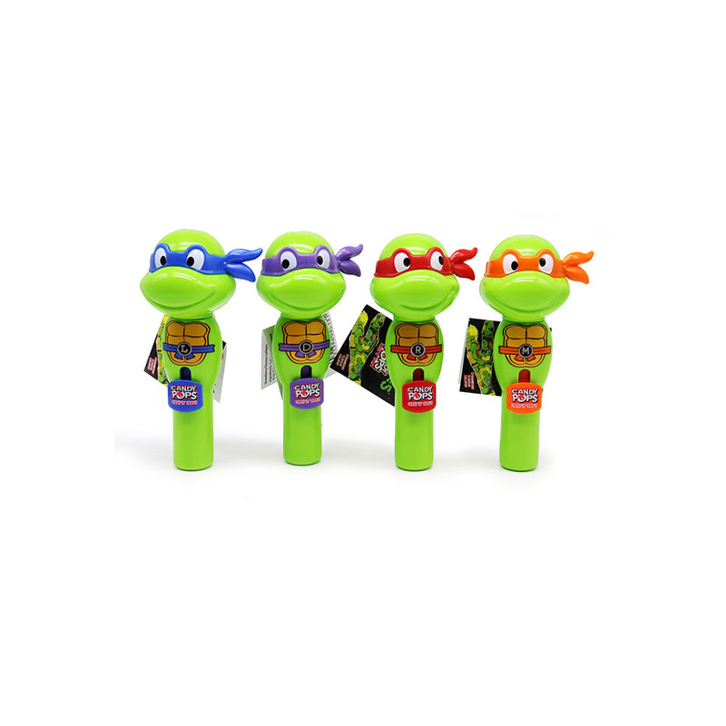 Turtles Candy Pop Strawberry Lollipop 8g x 4Pack