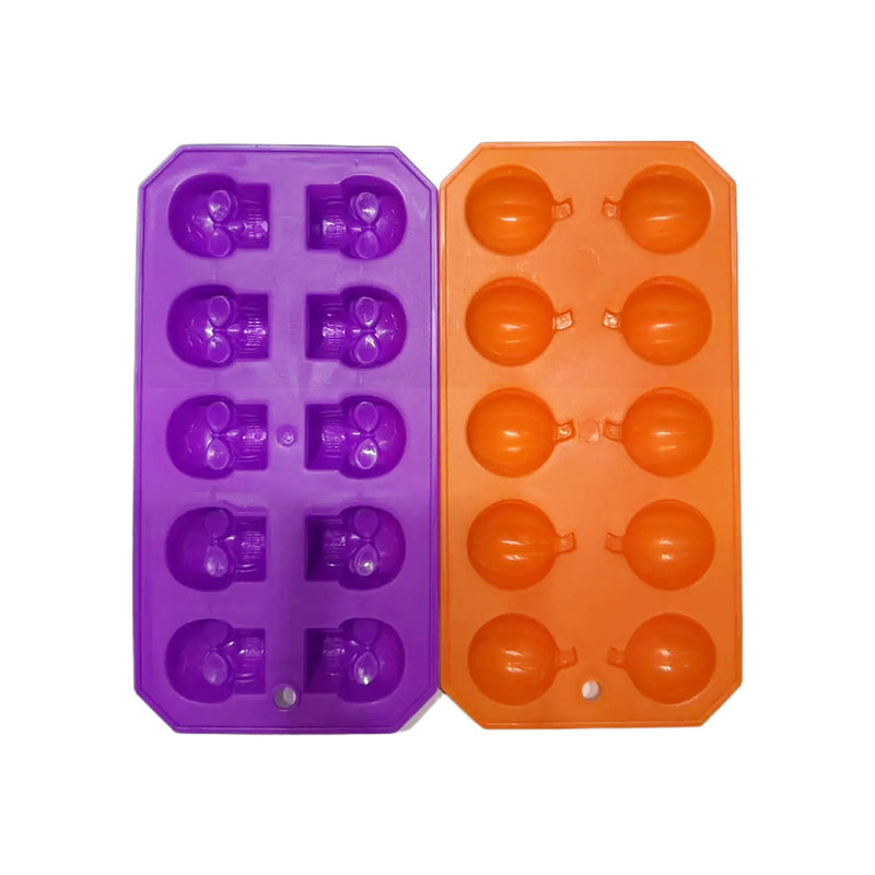 Pumpkin & Skull Ice Cube Tray