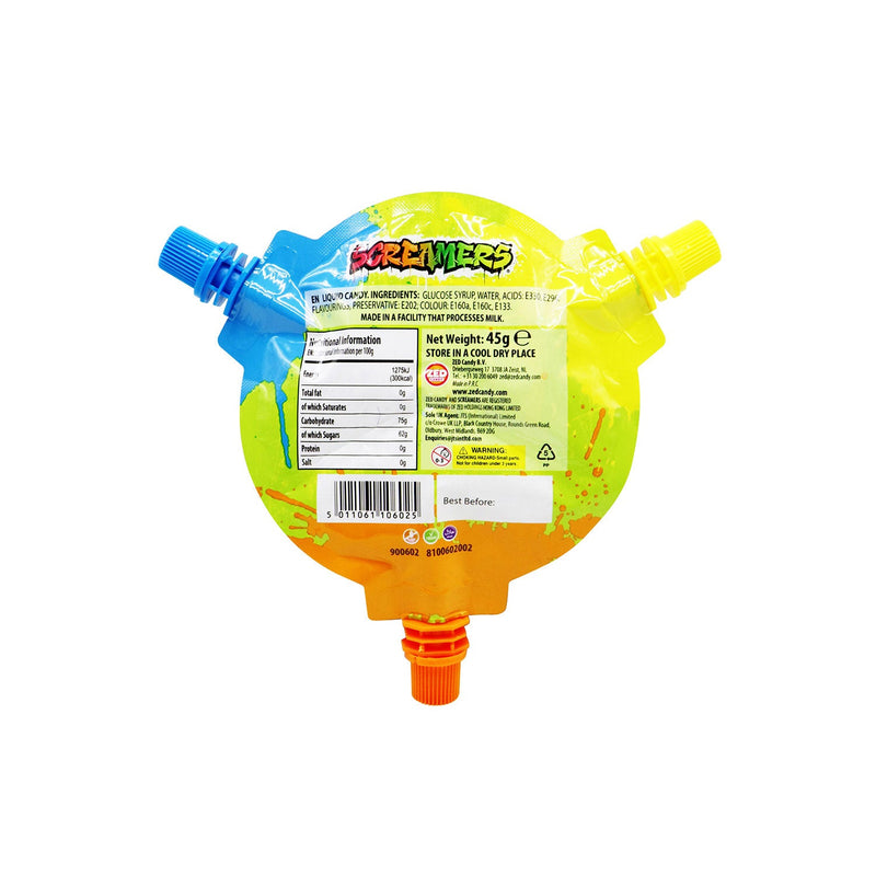 Zed Candy Screamers Fruit Flavour Sour Gel 45g