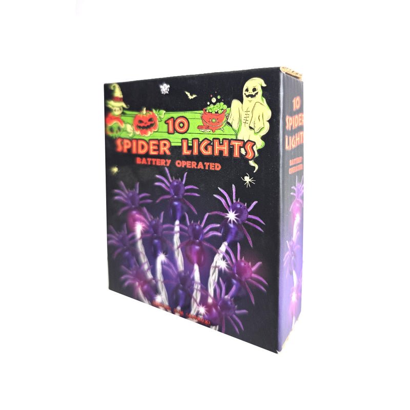 10 Spider LED Lights Purple 1.5M