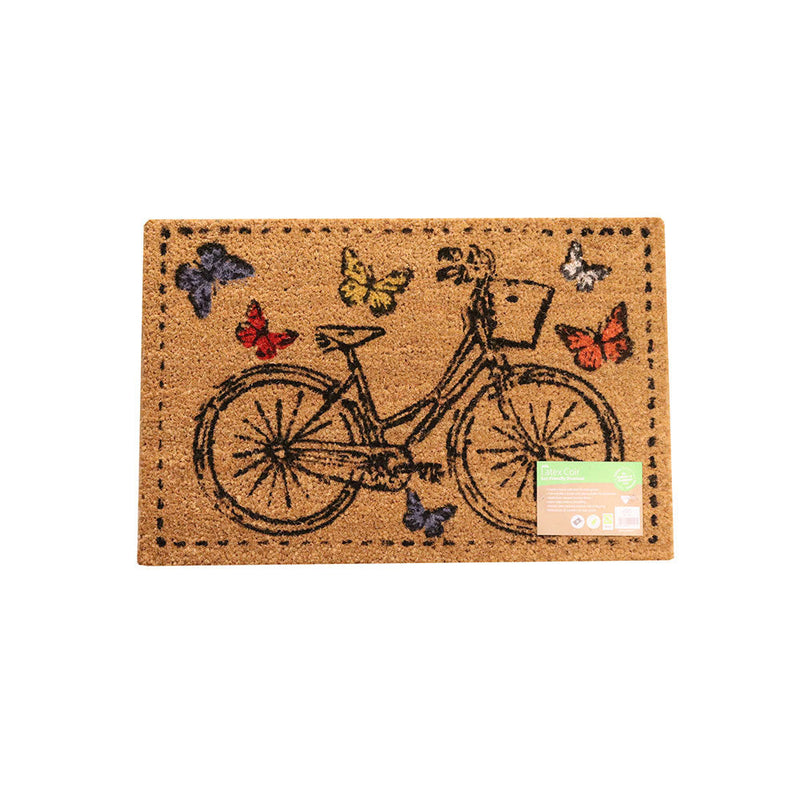 JVL Leisure Hours Patterned Latex Coir Doormat 40x60CM