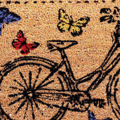 JVL Leisure Hours Patterned Latex Coir Doormat 40x60CM