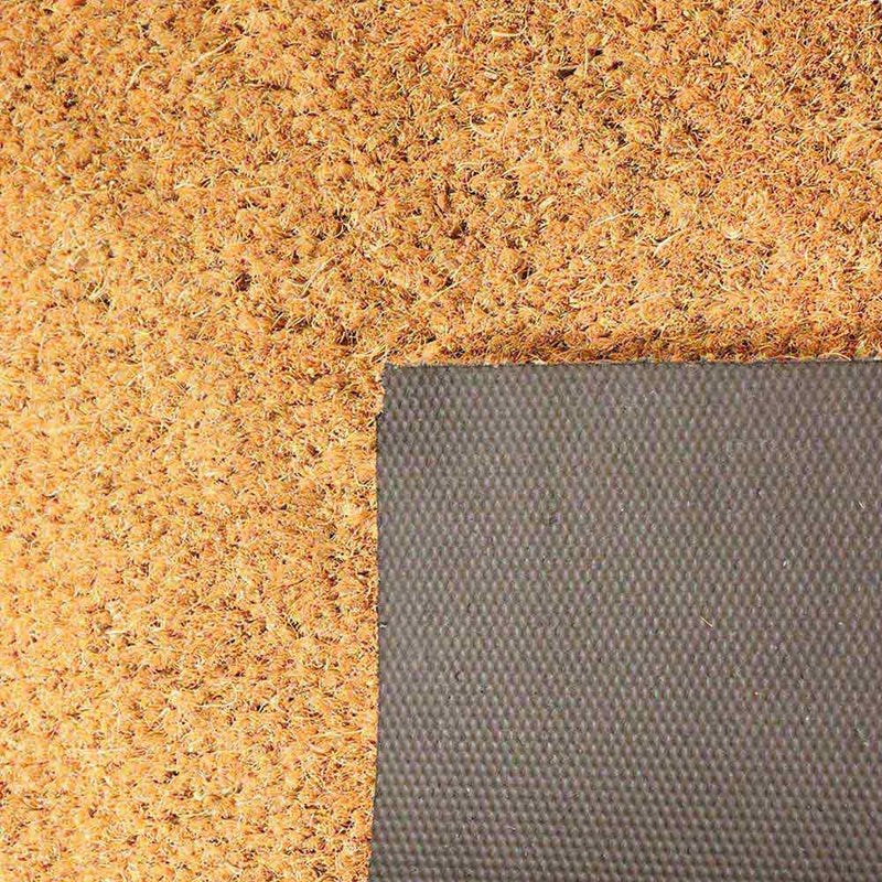 JVL Welcome Heart Patterned Latex Coir Doormat 40x70CM