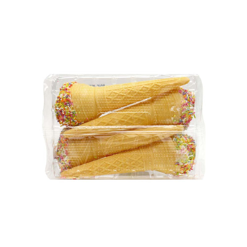 Rose Kool Kones Wafer Cones Strawberry & Cream 4PK x 3Pack