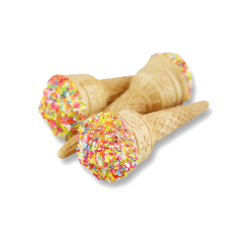 Rose Kool Kones Wafer Cones Strawberry & Cream 4PK x 3Pack
