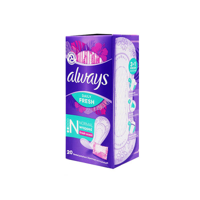 Always Daily Fresh Normal Wrapped Panty Liners 20S
