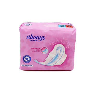 Always Sensitive Night Pads with Ultra Wings Size 3 10S