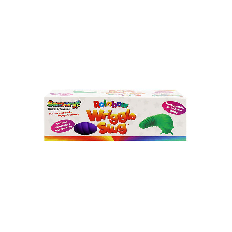 Rainbow Wriggle Slug Puzzle Toy 4 Colours Assorted