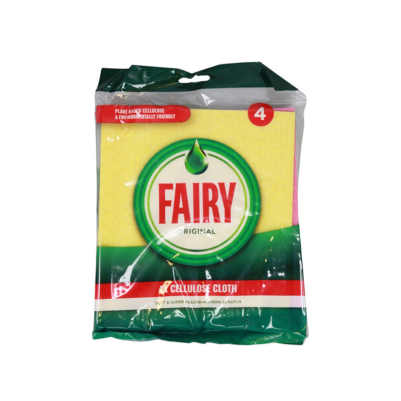 Fairy Original Eco Cellulose Cleaning Cloths 4PK
