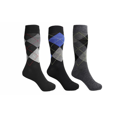 Mens Argyle Design Casual Socks 3PK Size 6-11