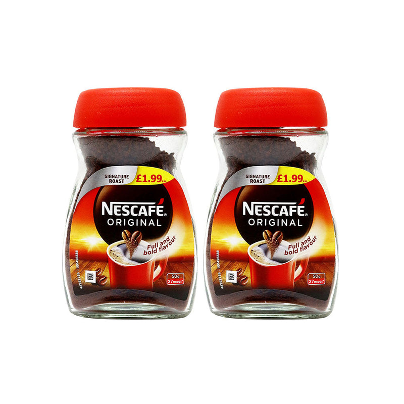 Nescafe Original Instant Black Coffee 50g x 2Pack