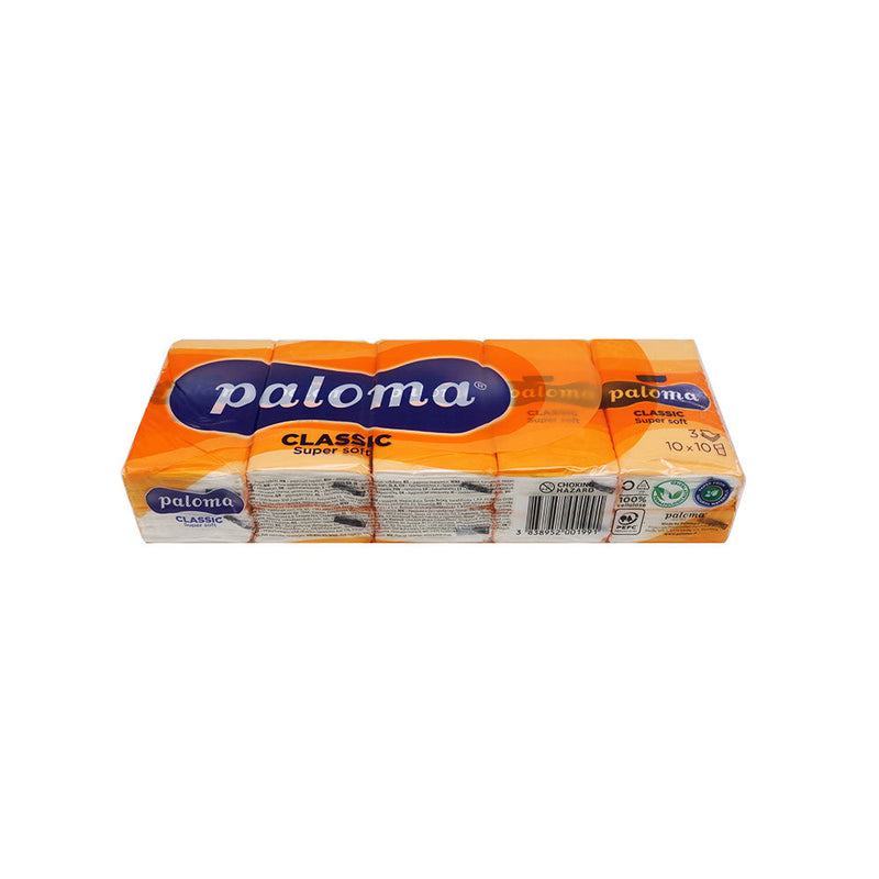 Paloma Classic Super Soft Pocket Tissues 10PK