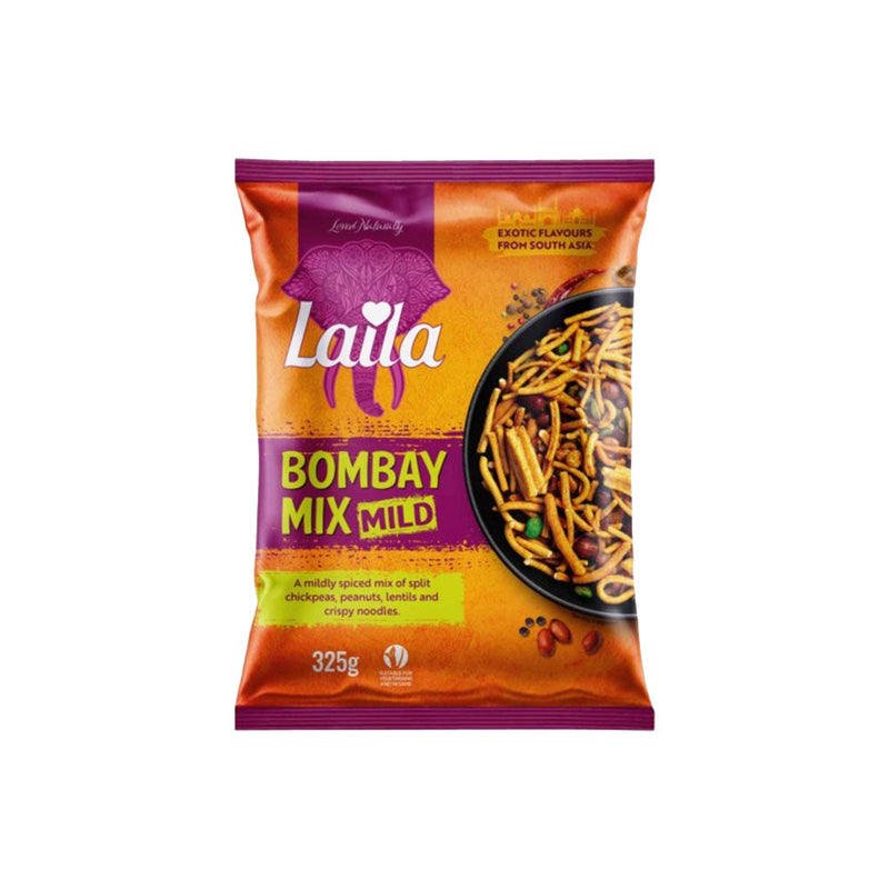 Laila Bombay Mix Mild Savory Indian Snack 325g x 3Pack