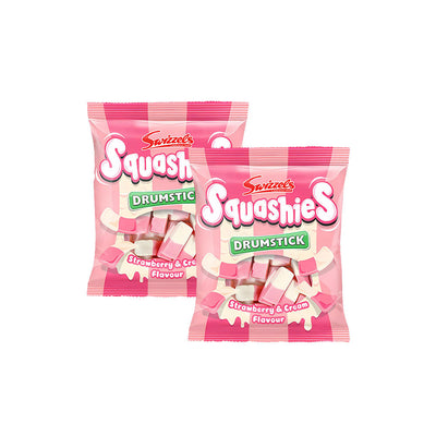 Swizzels Squashies Drumstick Strawberry & Cream Sweet Candy 120g