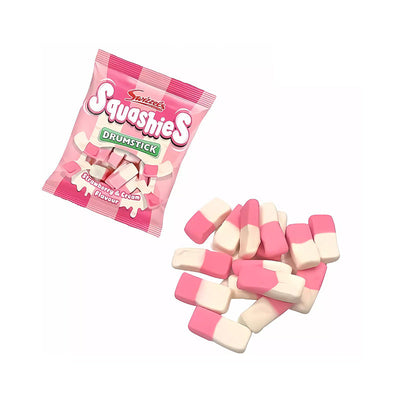 Swizzels Squashies Drumstick Strawberry & Cream Sweet Candy 120g