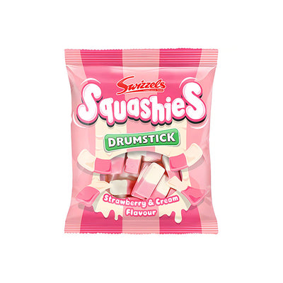 Swizzels Squashies Drumstick Strawberry & Cream Sweet Candy 120g