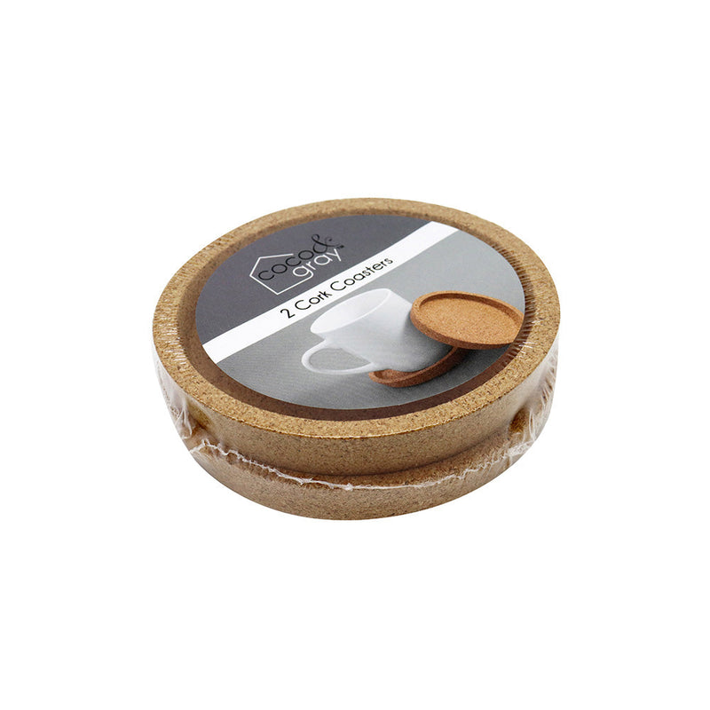 Round Cork Coasters 2Pack 10.3 x 1.8CM