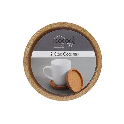 Round Cork Coasters 2Pack 10.3 x 1.8CM