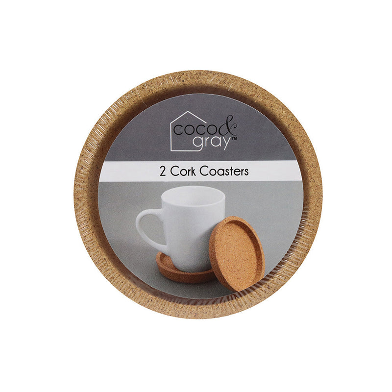 Round Cork Coasters 2Pack 10.3 x 1.8CM