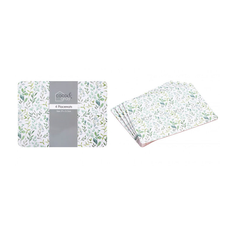 Eucalyptus Dinner Placemat 29x21.5CM 4Pack