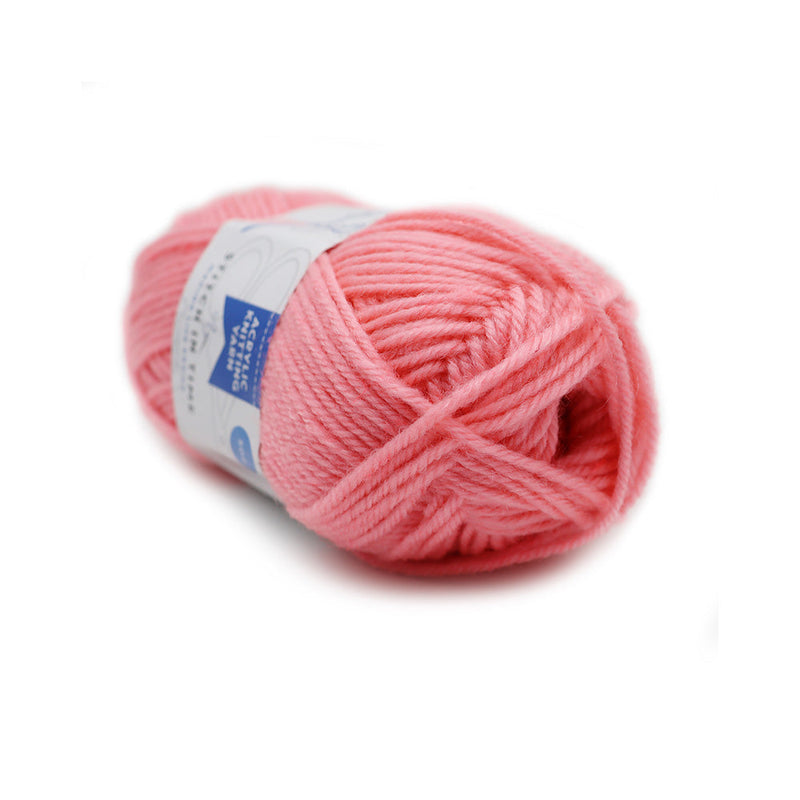 Acrylic Knitting Yarn 50g Baby Pink x 3PK