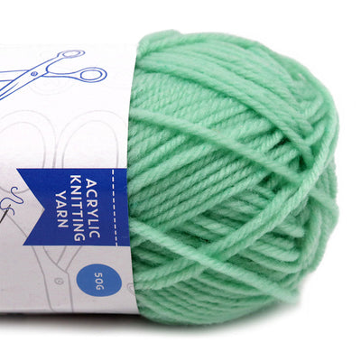 Acrylic Knitting Yarn 50g Baby Mint x 3PK