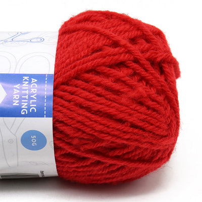 Acrylic Knitting Yarn 50g Red