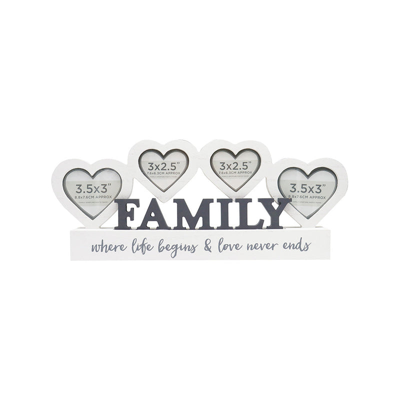 Heart Wooden Family Photo & Picture Holder