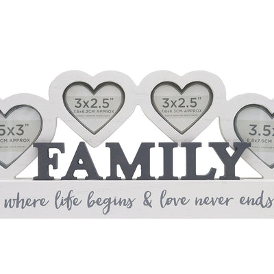 Heart Wooden Family Photo & Picture Holder
