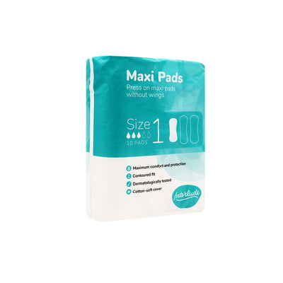 Interlude Maxi Pads Size 1 Without Wings 10S x 6PK