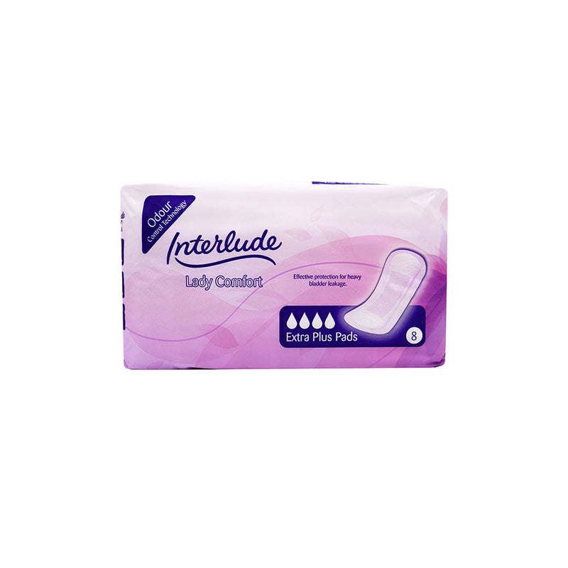 Interlude Lady Comfort Incontinence Pads Extra Plus Pads 8S