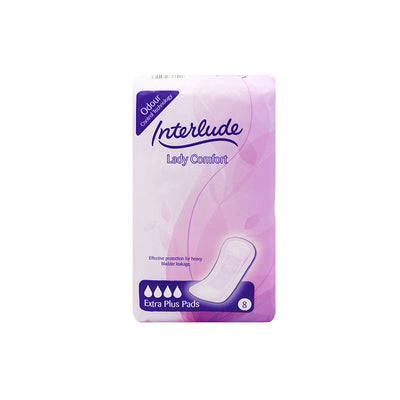 Interlude Lady Comfort Incontinence Pads Extra Plus Pads 8S