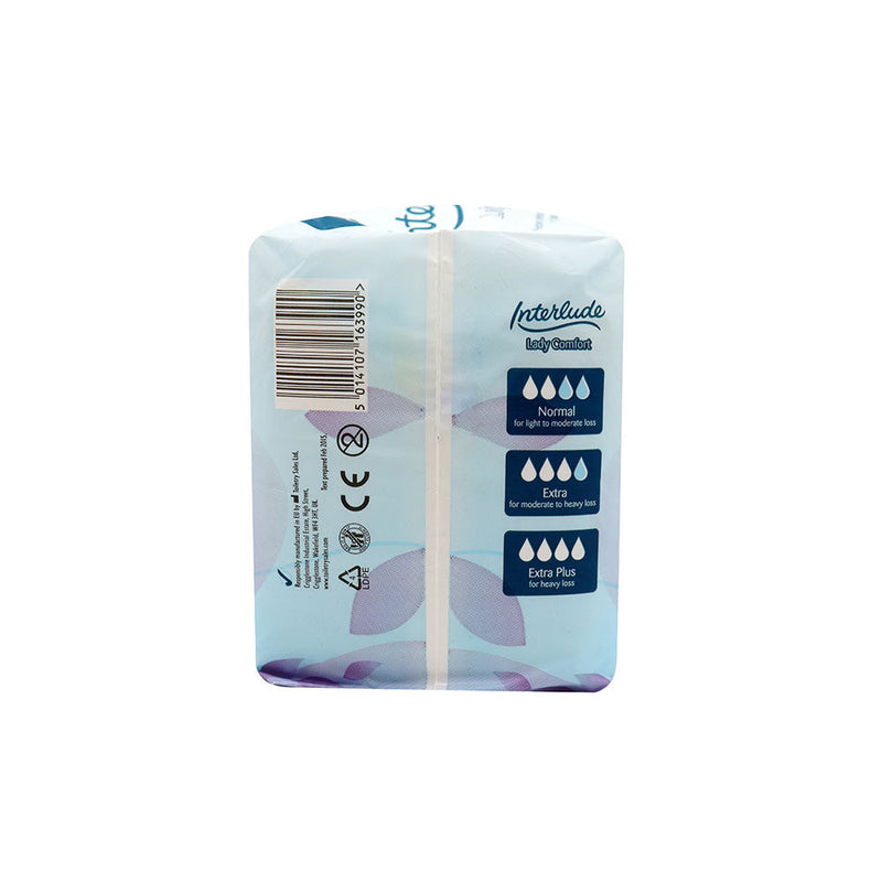 Interlude Lady Comfort Incontinence Pads Extra Pads 10S